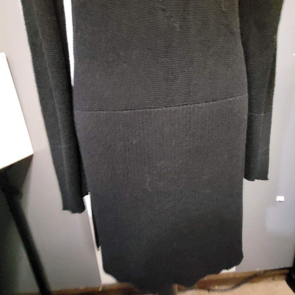 Free People Criss Cross front long sleeve black sweater women size small - Picture 7 of 10